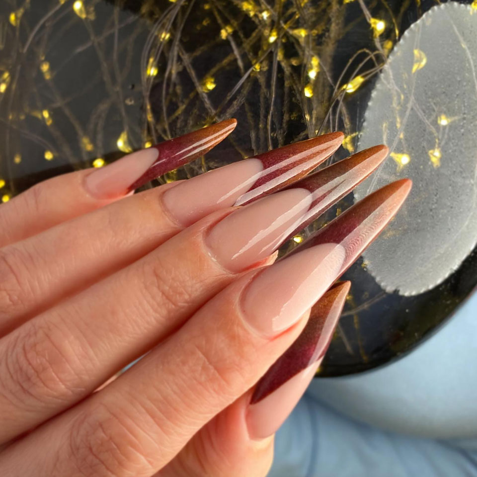 uñas curso técnica inversa con acrílico